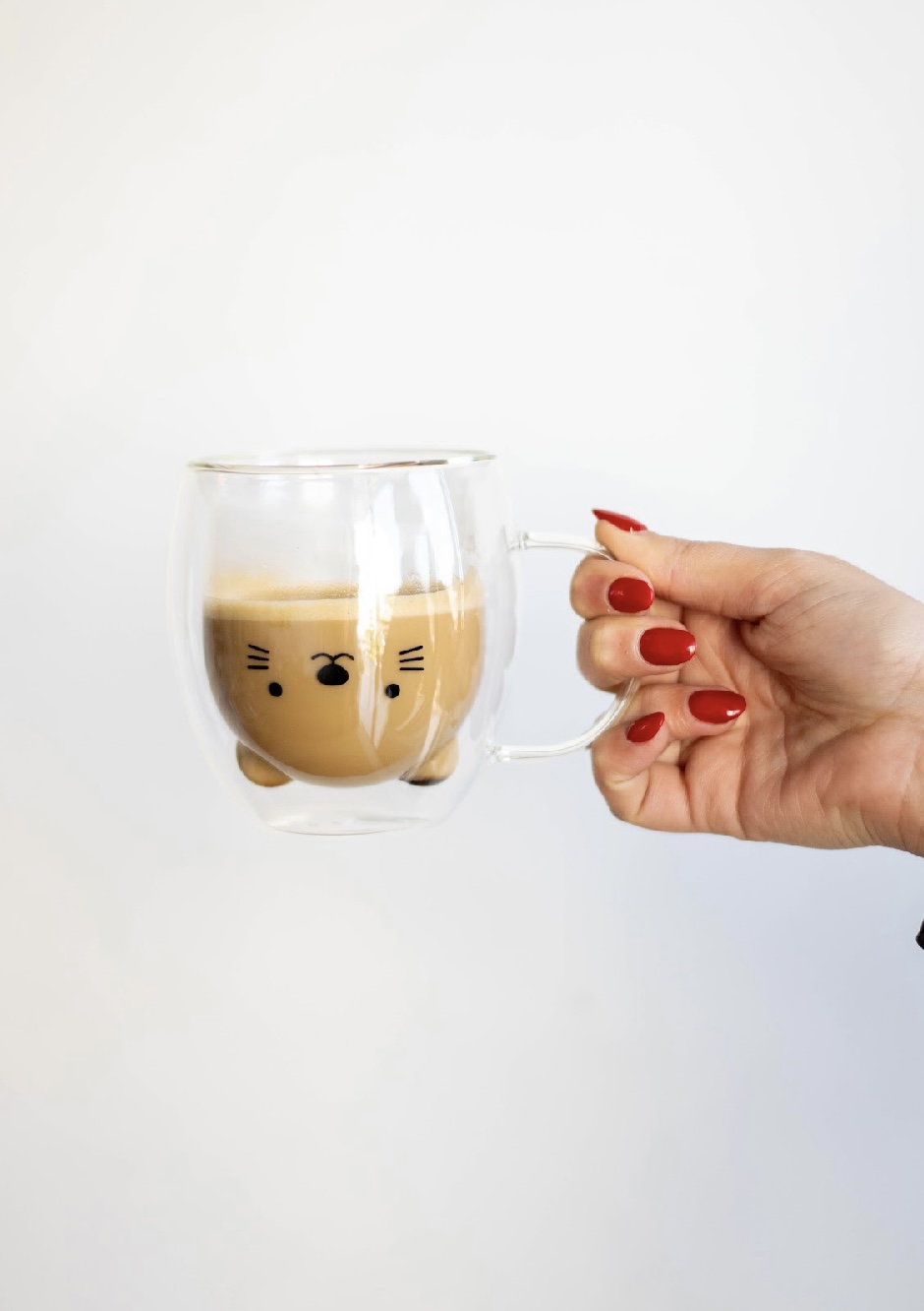 Taza doble vidrio - línea cat x unidad